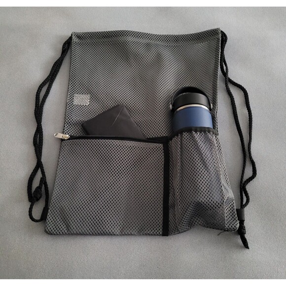 MAYTREE Mesh, Heavy Duty, Drawstring, Backpack for Beach/Swim, Travel-New w/Bag - Picture 2 of 8